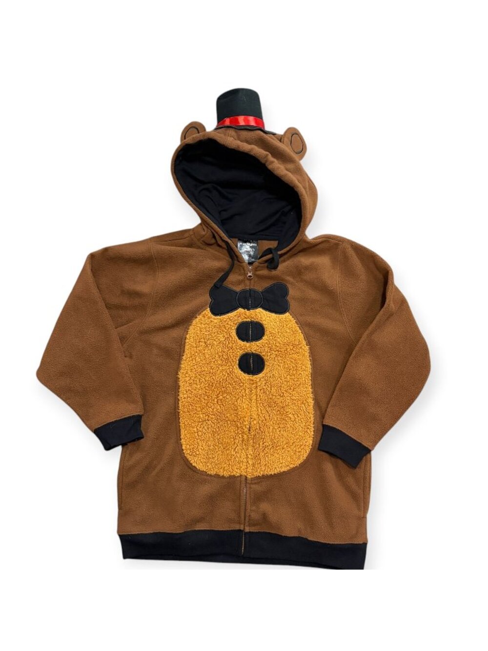 Five Nights at Freddy's Fazbear Hoodie Boys Large Zip Costume